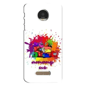 Чохли Амонг Ас для Motorola MOTO Z Play (AlphaPrint) (Яскравий АмонгАс)