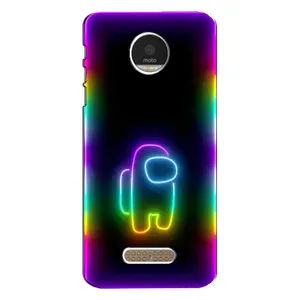 Чохли Амонг Ас для Motorola MOTO Z Play (AlphaPrint) (Яскравий скін)