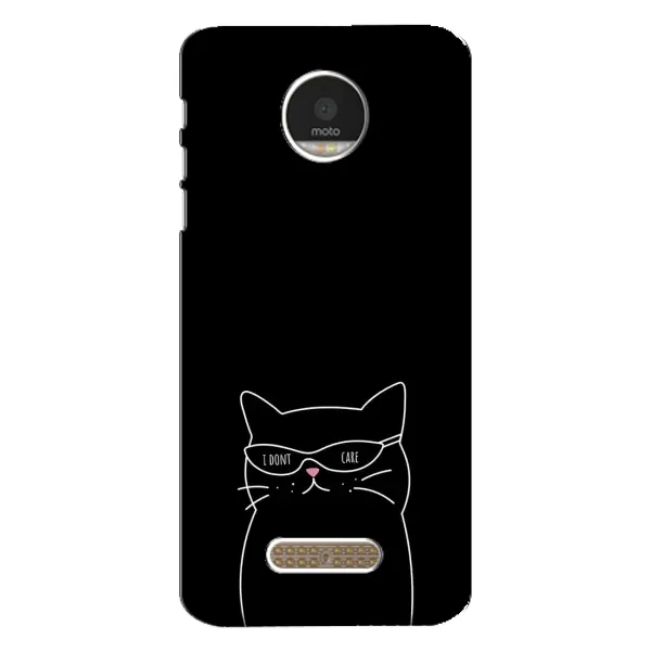 Чохол з принтом «Байдужий кіт» для Motorola MOTO Z