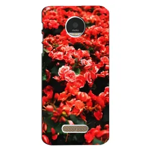 Чохли з квітами для Motorola MOTO Z (VPrint) (Квіти червоні)