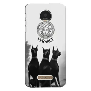 Чохли VERSACE для Моторола МОТО Z (PREMIUMPrint) (Доберман Версаче)