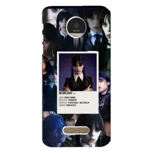 Чохли Венсдей на Motorola MOTO Z Уенсдей (AlphaPrint) (колаж Венздей)