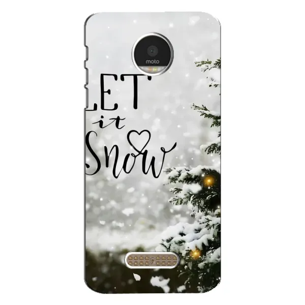 Чехол с принтом «Let it snow» для Motorola MOTO Z