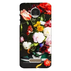 Чохол з принтом «Nike цветы» для Motorola MOTO Z