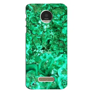 Мраморный чехол на Motorola MOTO Z (VPrint) (Салатный Мрамор)