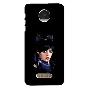 Чохли Венсдей на Motorola MOTO Z Уенсдей (AlphaPrint) (серйозна Венздей)