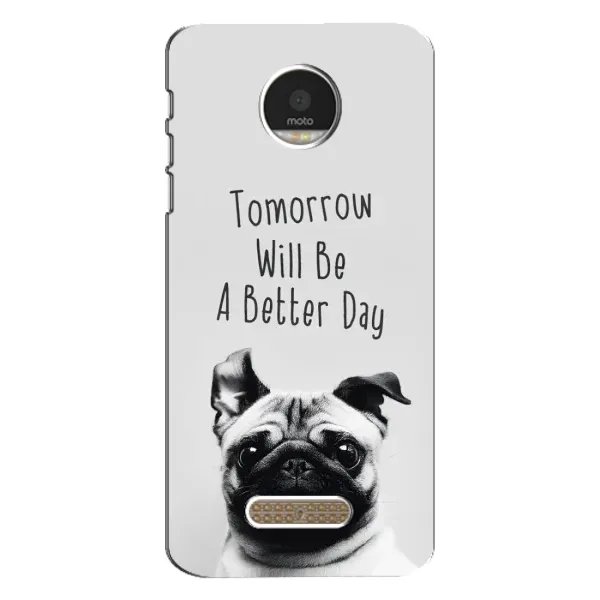 Чехол с принтом «Смешной Мопс» для Motorola MOTO Z