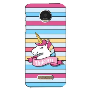 Чохол для Моторола МОТО Z - (Єдинорожки - Новинки) (AlphaPrint) (Unicorn)