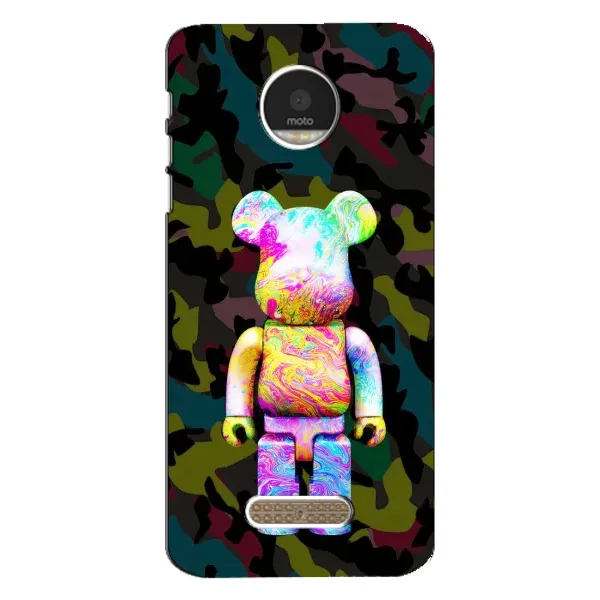 Чохол з принтом «Яскравий Bearbrick» для Motorola MOTO Z