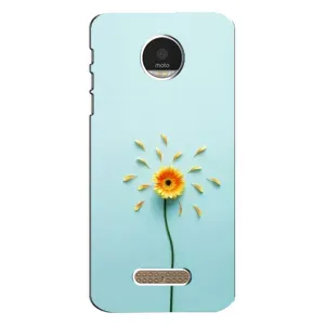 Чохли з квітами для Motorola MOTO Z (VPrint) (Жовта квітка)