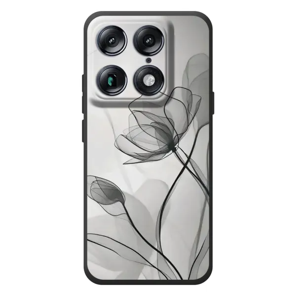 Чехол с принтом «Черные цветы» для Motorola Signature Чехол с принтом «Черные цветы» для Motorola Signature