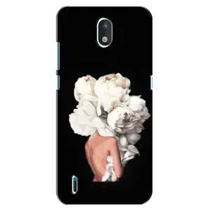 Чехлы (ART) Цветы на Nokia 1.3 (VPrint) (Білі квіти)