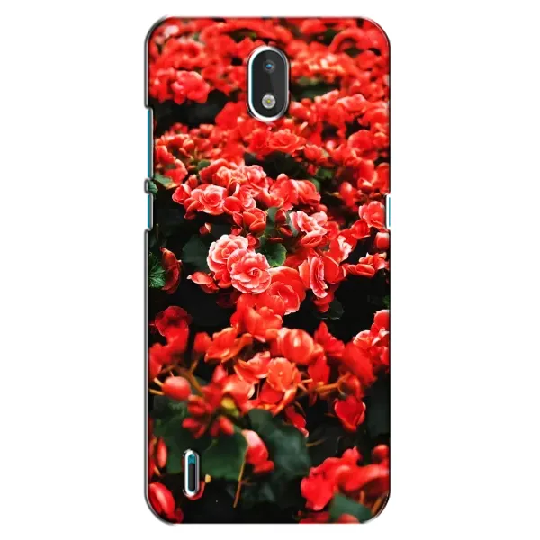 Чехол с принтом «Цветы красные» для Nokia 1.3