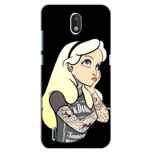 Чехол с печатью для Nokia 1.3 - (Мода) (AlphaPrint) (Девочка в тату)