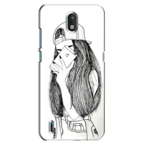 Чехол с печатью для Nokia 1.3 - (Мода) (AlphaPrint) (Фото девочки)