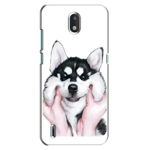 Чехол с Хаски для Nokia 1.3 - (AlphaPrint) (Хаски улыбака)