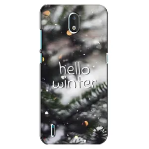Новогодние, Праздничные Чехлы для Nokia 1.3 - 2024 год (Hello winter)