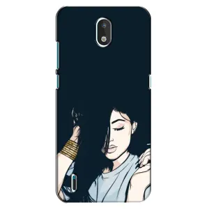 Чехол с печатью для Nokia 1.3 - (Мода) (AlphaPrint) (Красивая девочка)