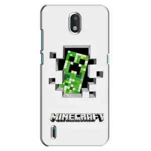 Чехол Майнкрафт на Nokia 1.3 (AlphaPrint) Minecraft (крипер Майнкрафт)