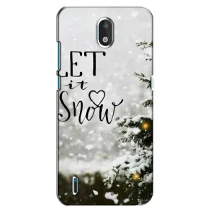 Новогодние, Праздничные Чехлы для Nokia 1.3 - 2024 год (Let it snow)