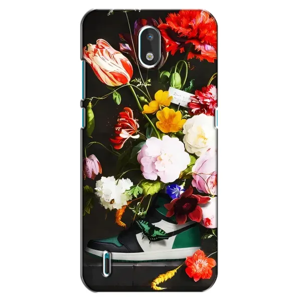 Чехол с принтом «Nike цветы» для Nokia 1.3