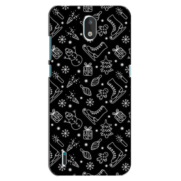 Чехол с принтом «Новогодний фон» для Nokia 1.3