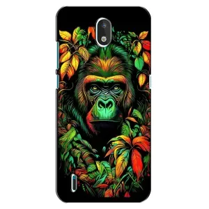 Чехол с Обезьянами Nokia 1.3 - (AlphaPrint) (Обезьяна в тропиках)