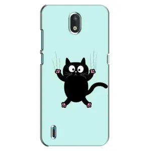 Чехол с принтом для Nokia 1.3 (AlphaPrint) Модные коты (Падающий кот)