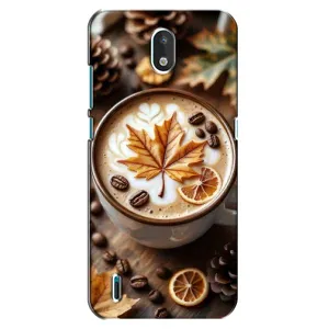 Чехол с уникальным дизайном «Осень с кофе» для Nokia 1.3 (Пряный кофе)