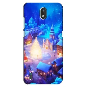 Рождественские Чехлы для Nokia 1.3 (VPrint) (Рождественский город)