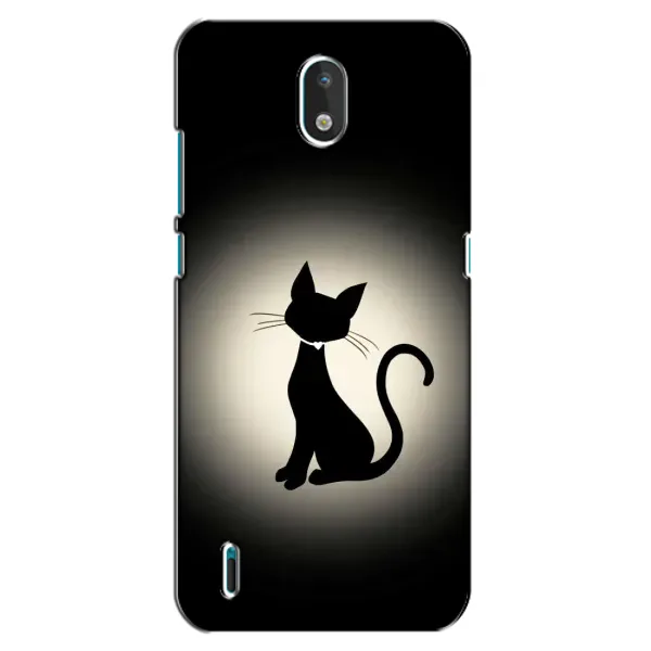 Чохол з принтом «Силует котика» для Nokia 1.3