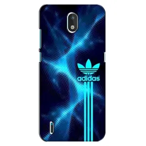 Чехлы Адидас для Nokia 1.3 (AlphaPrint) (Синий Адидас)