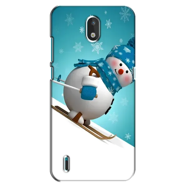 Чехол с принтом «Снеговик на лыжах» для Nokia 1.3