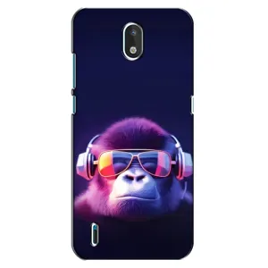 Чехол с Обезьянами Nokia 1.3 - (AlphaPrint) (Стильная обезьяна)