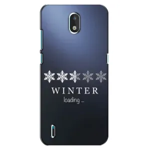 Зимние Чехлы для Нокиа 1.3 - прозрачный фон (Winter loading)