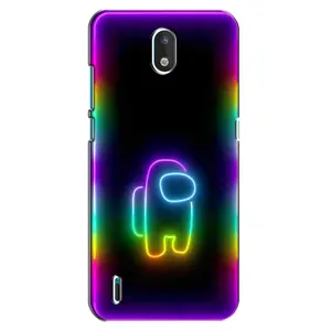 Чехол Амонг Ас для Nokia 1.3 (AlphaPrint) (Яркий скин)