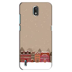 Новогодние, Праздничные Чехлы для Nokia 1.3 - 2024 год (Зимний город)