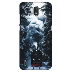 Новогодние, Праздничные Чехлы для Nokia 1.3 - 2024 год (Зимний поезд)