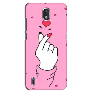 Чехол с принтом для Nokia 1.3 (AlphaPrint - Знак сердечка) (Знак Love)