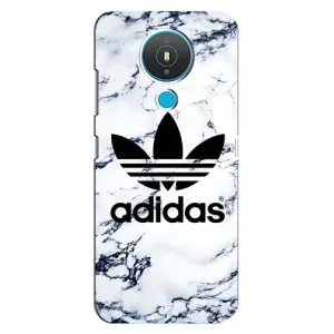 Чехлы Адидас для Nokia 1.4 (AlphaPrint) (Адидас на мраморе)