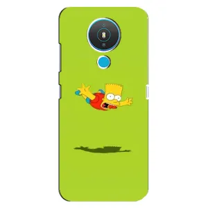 Чехол с Симпсонами для Nokia 1.4 (VPrint) (Барт Симпсон)
