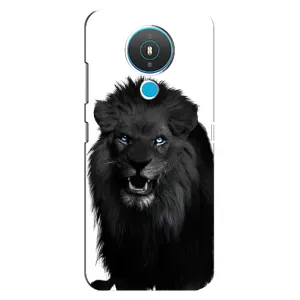 Чехлы с картинками животных Nokia 1.4 (Черный ЛЕВ)