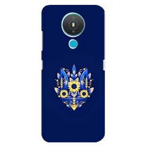 Чехлы для Nokia 1.4  Укр. Символика (AlphaPrint) (Цветочный Герб)