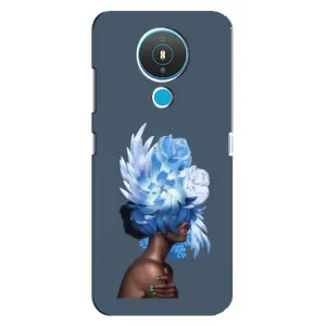 Чехлы (ART) Цветы на Nokia 1.4 (VPrint) (Цветы на голове)