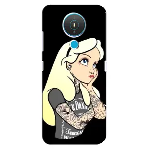 Чехол с печатью для Nokia 1.4 - (Мода) (AlphaPrint) (Девочка в тату)
