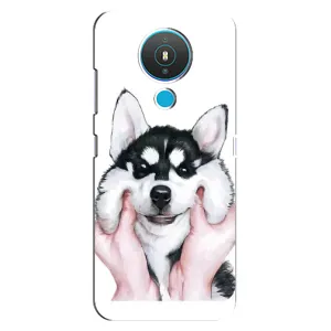 Чехлы с собаками для Nokia 1.4 (VPrint) (Довольный Хаски)
