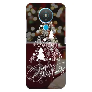 Рождественские Чехлы для Nokia 1.4 (VPrint) (Елочка узорная)