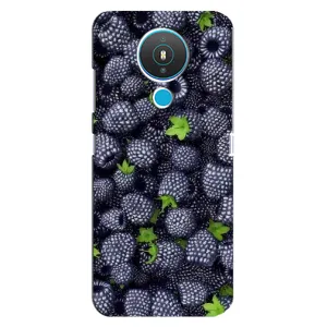 Чехлы с Фруктами для Nokia 1.4 (VPrint) (Ежевика)