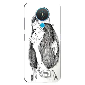 Чехол с печатью для Nokia 1.4 - (Мода) (AlphaPrint) (Фото девочки)