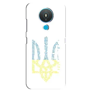 Чехлы для Nokia 1.4  Укр. Символика (AlphaPrint) (Герб из букв)